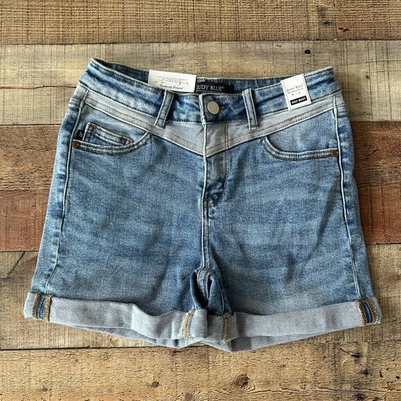 Judy Blue Women's High Waist Denim Shorts Size S - Picture 1 of 8